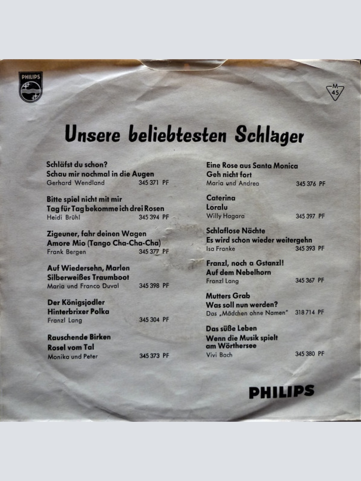 Vinyl / George Dimu* - Komm, Angelina, Komm