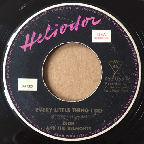 Vinyl / Dion And The Belmonts* - Every Little Thing I Do