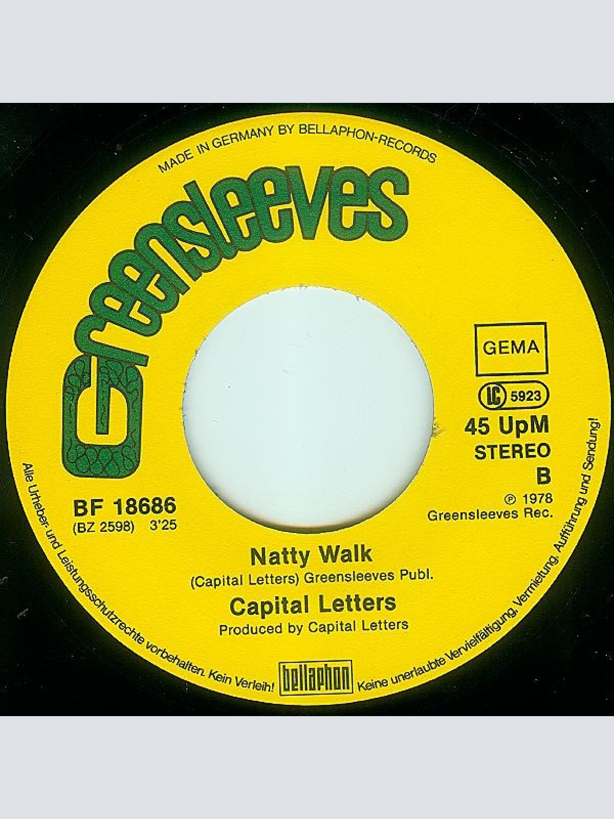 Vinyl / Capital Letters - Smoking My Ganja