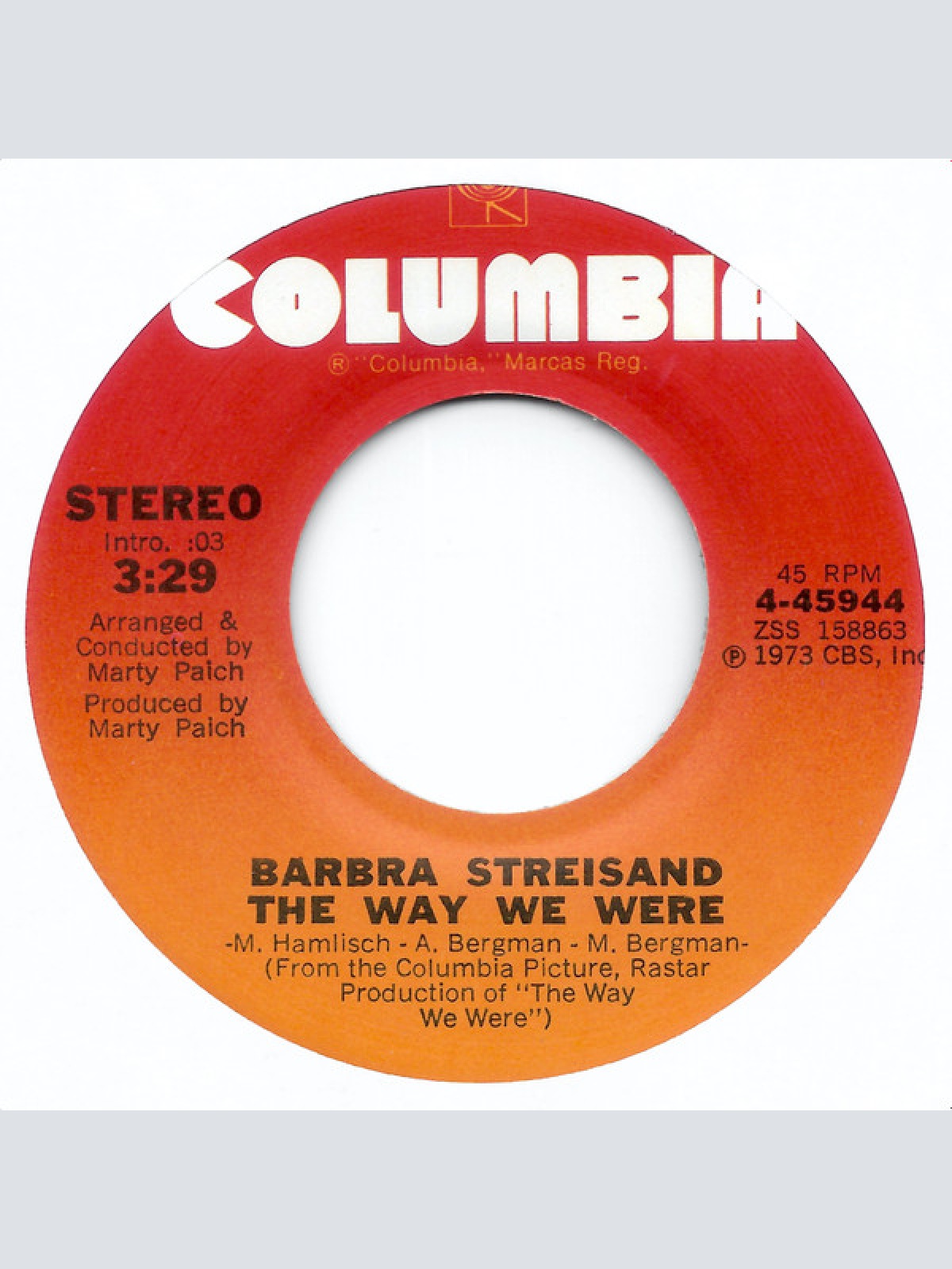 Vinyl / Barbra Streisand - The Way We Were