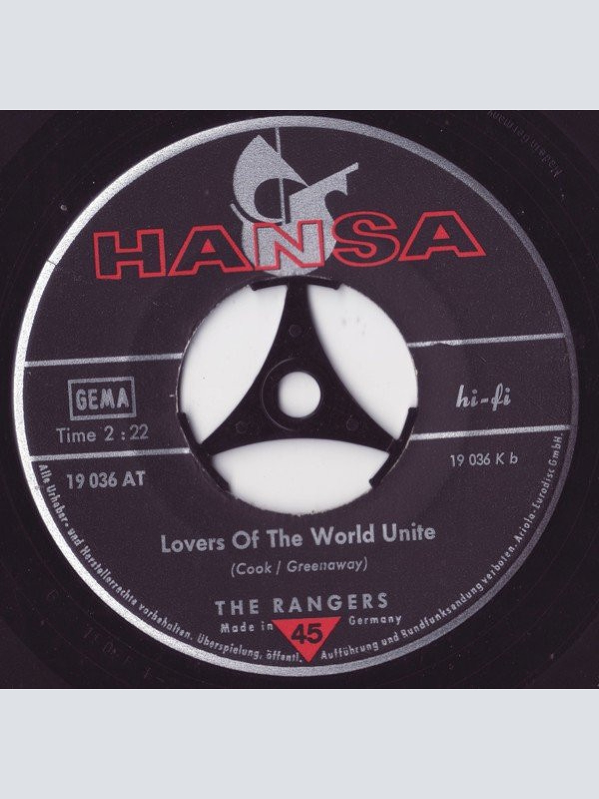 Vinyl / The Rangers (5) - Black Is Black