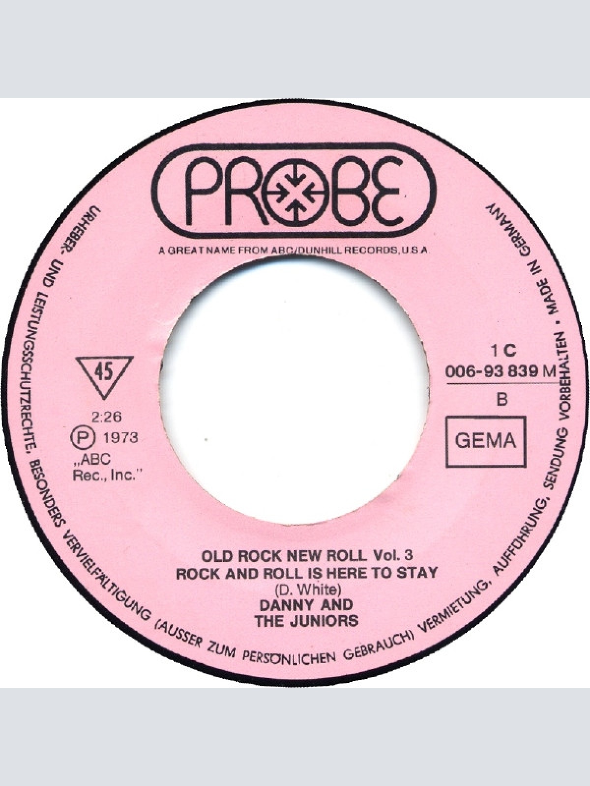 Vinyl / Danny And The Juniors* - At The Hop / Rock And Roll Is Here To Stay