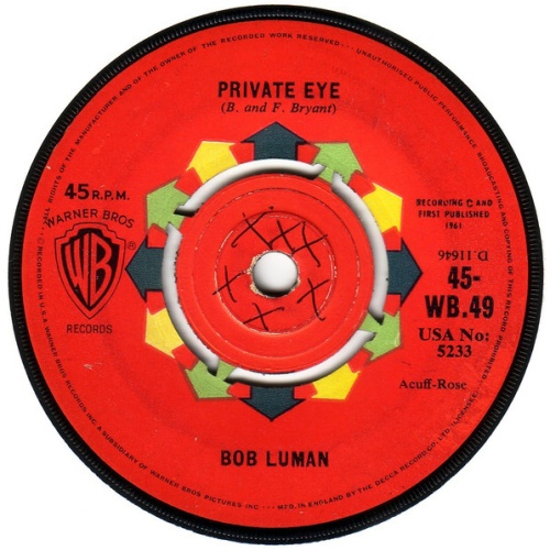 Vinyl / Bob Luman - Private Eye / You've Turned Down The Lights