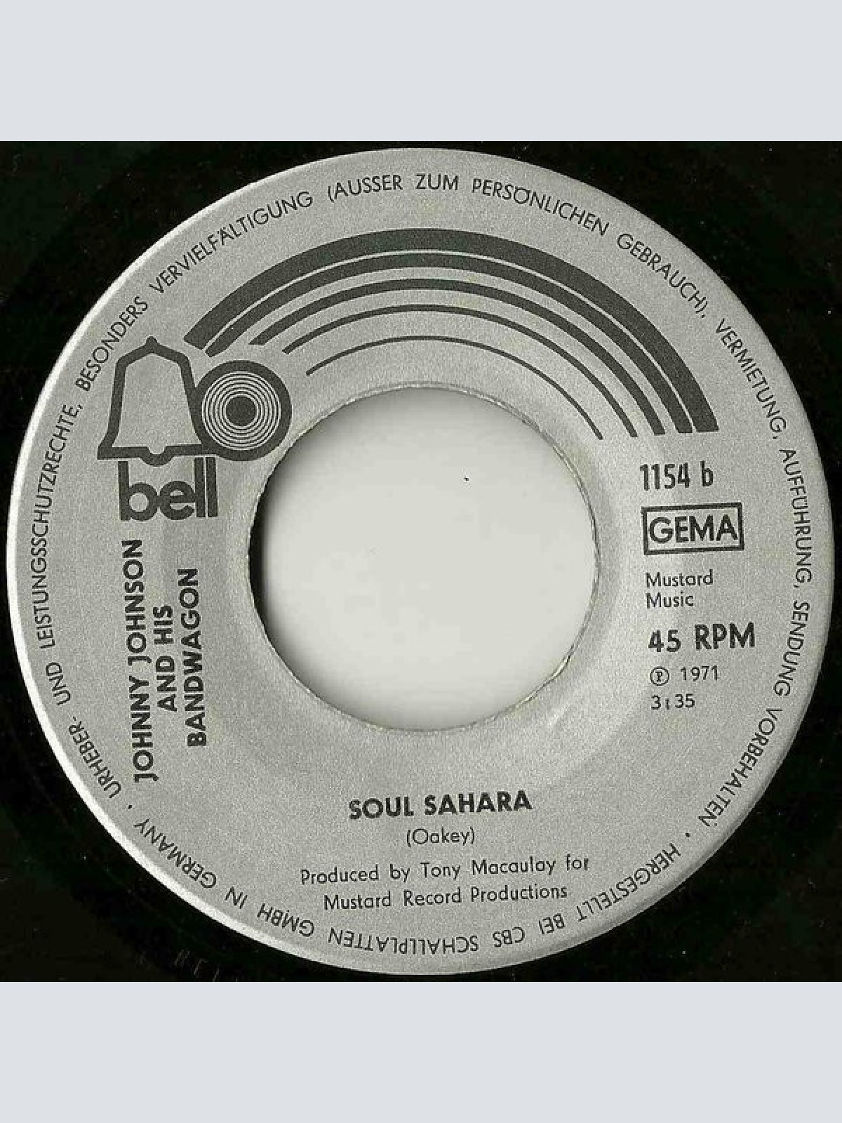 Vinyl / Johnny Johnson And His Bandwagon* - Mr. Tambourine Man