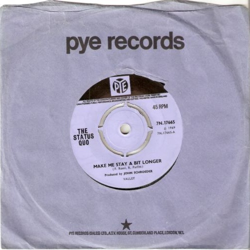 Vinyl / The Status Quo* - Make Me Stay A Bit Longer
