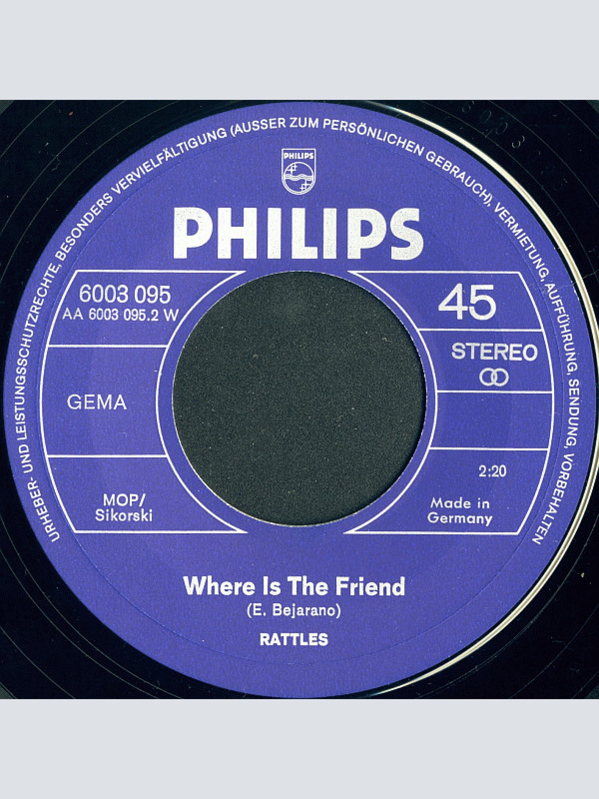 Vinyl / Rattles* - You Can't Have Sunshine Everyday