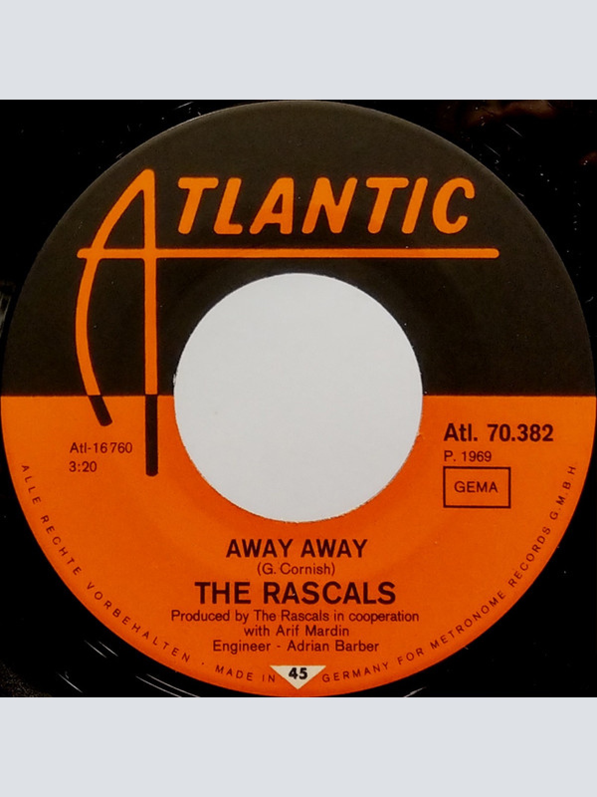 Vinyl / The Rascals - See / Away Away
