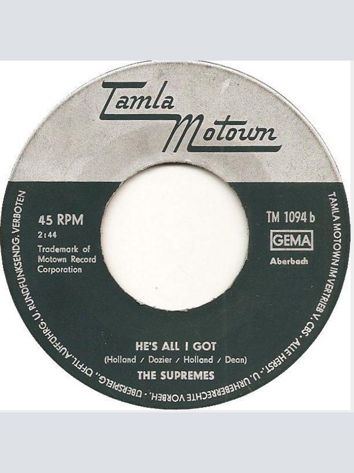 Vinyl / The Supremes - Love Is Like An Itching In My Heart / He's All I Got