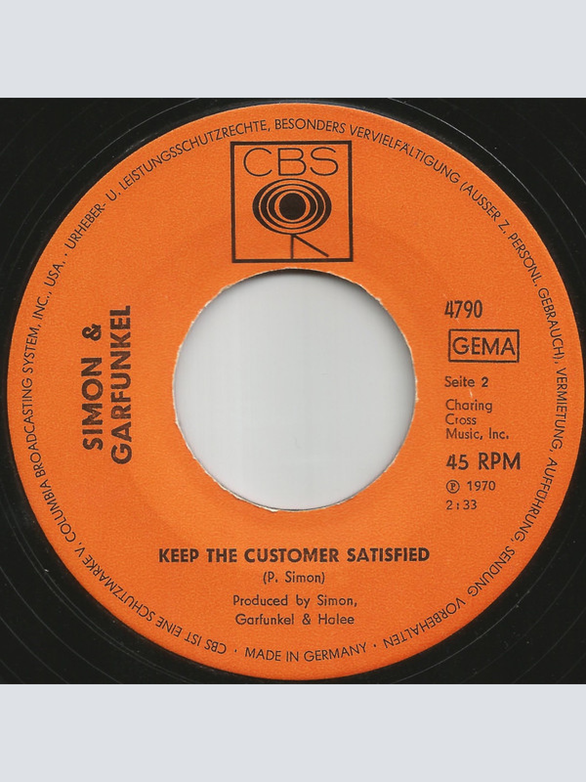 Vinyl / Simon & Garfunkel - Bridge Over Troubled Water / Keep The Customer Satisfied