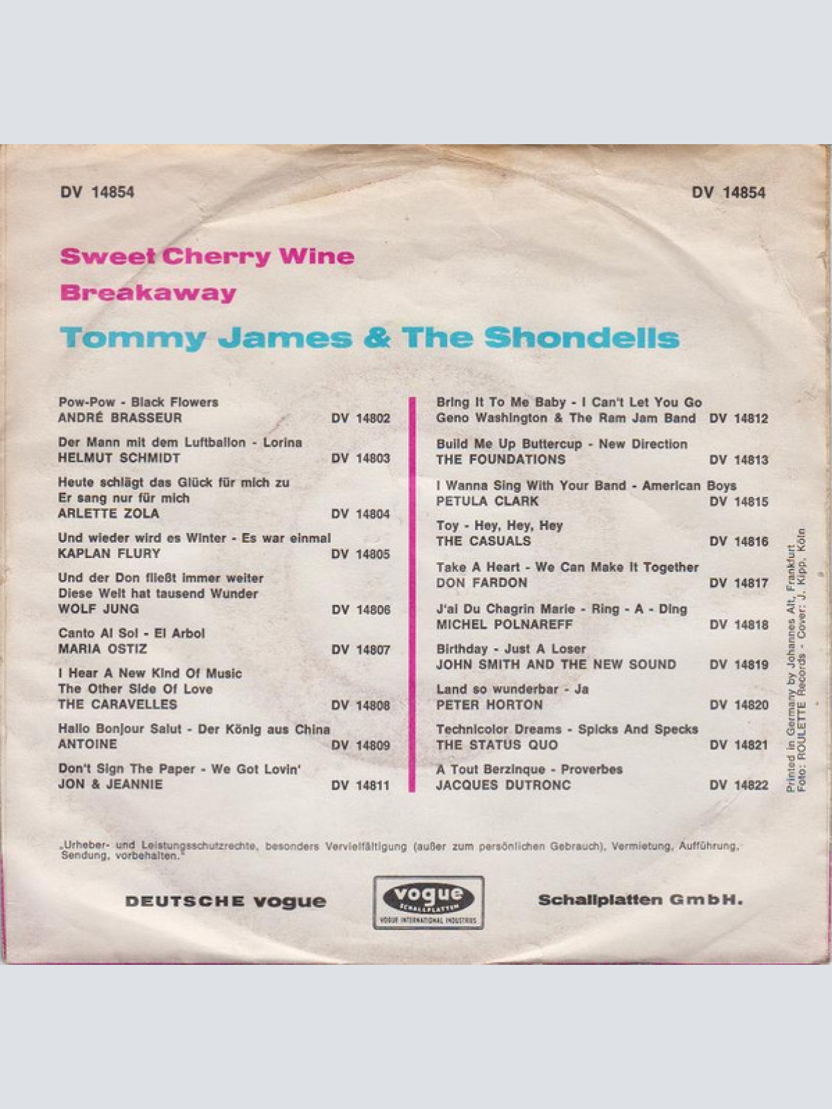 Vinyl / Tommy James And The Shondells* - Sweet Cherry Wine