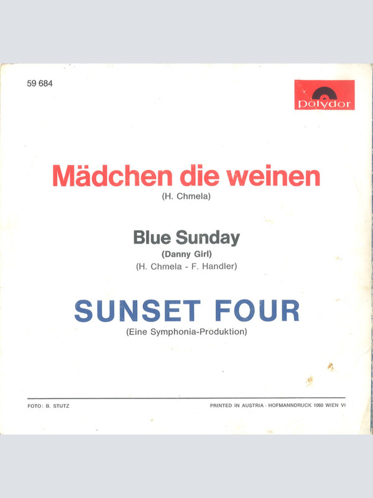 Vinyl / Sunset Four - Mädchen Die Weinen / Blue Sunday