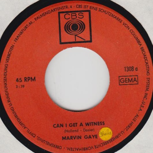 Vinyl / Marvin Gaye - Can I Get A Witness