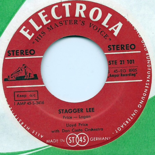 Vinyl / Lloyd Price With Don Costa Orchestra - Stagger Lee / You Need Love