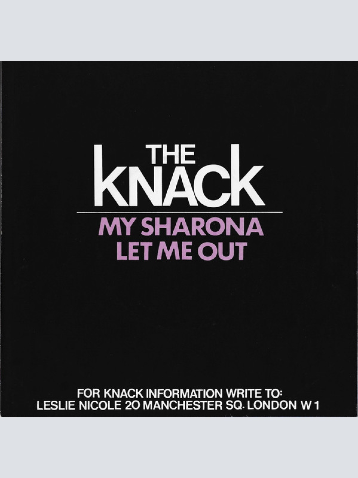 Vinyl / The Knack (3) - My Sharona