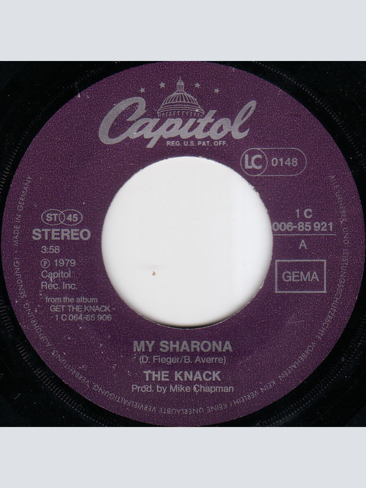 Vinyl / The Knack (3) - My Sharona