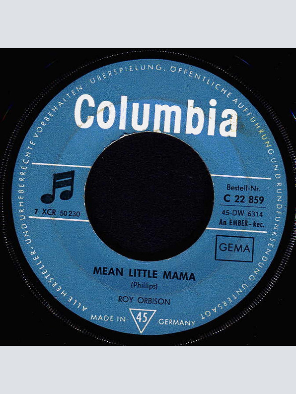 Vinyl / Roy Orbison - Mean Little Mama / Problem Child