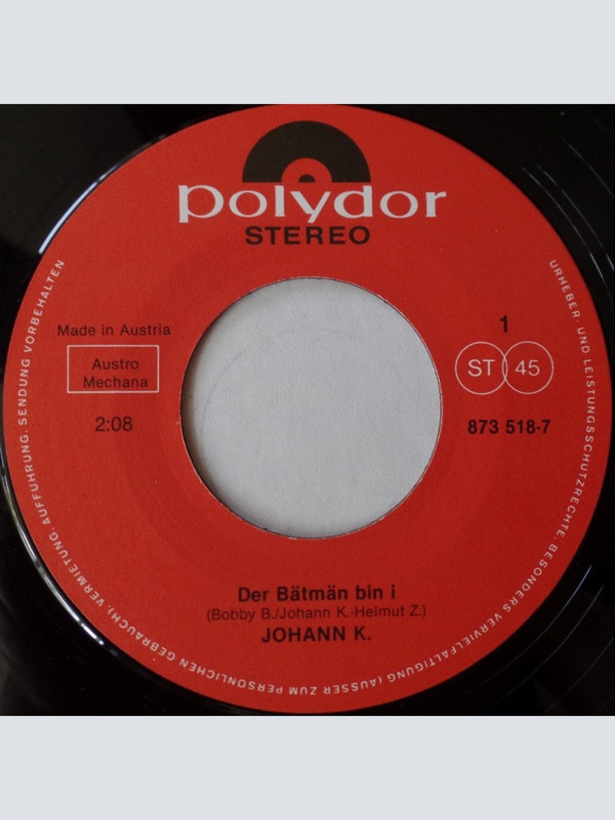 Vinyl / Johann K.* - Niedermeyer Presents: Der Bätmän Bin I