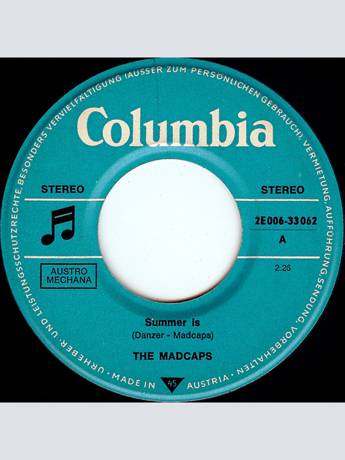 Vinyl / The Madcaps - Summer Is