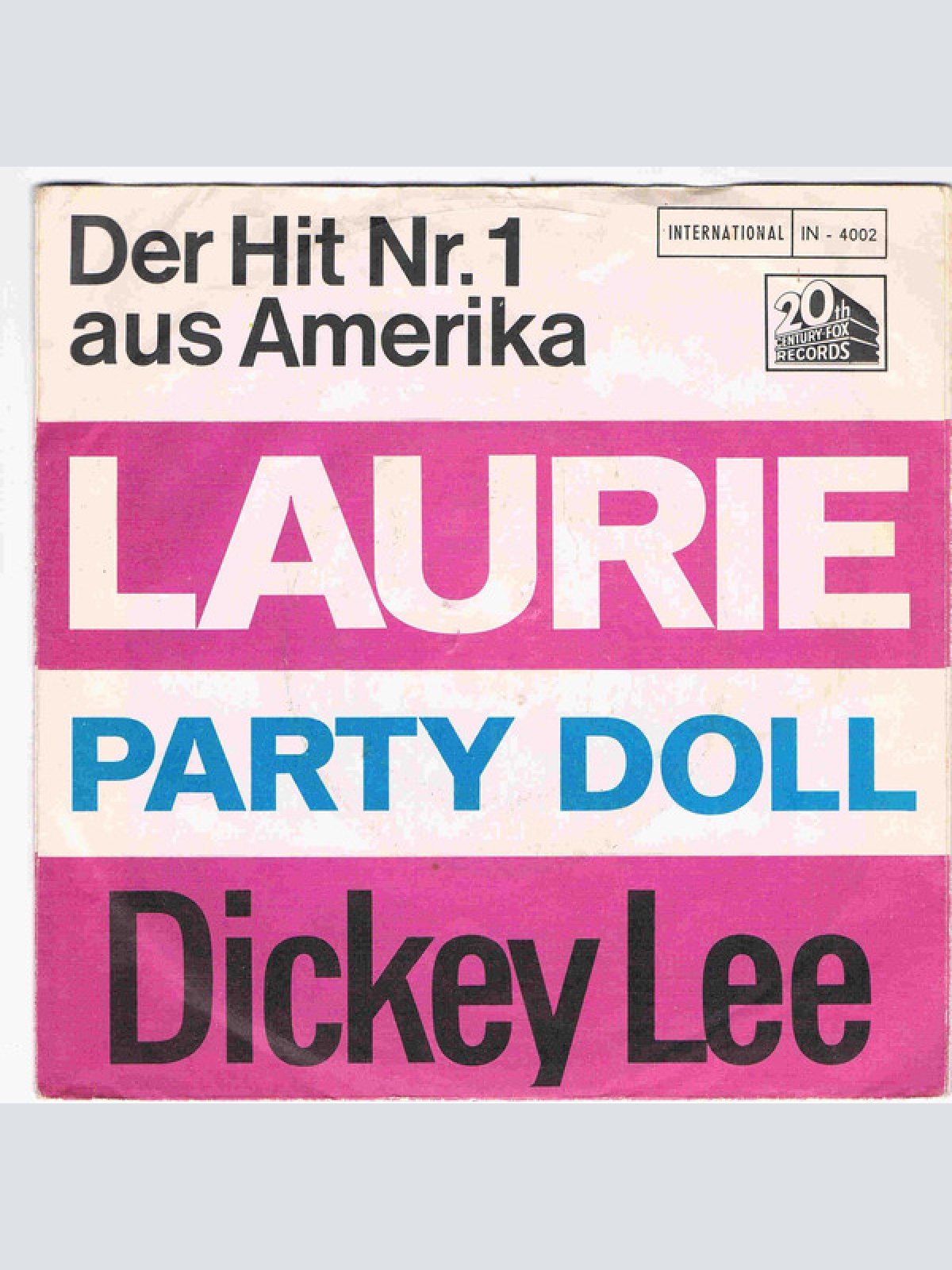 Vinyl / Dickey Lee - Laurie (Strange Things Happen) / Party Doll