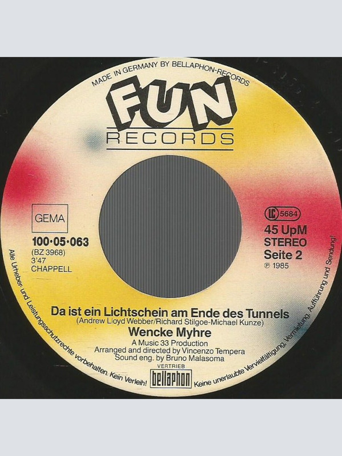 Vinyl / Wencke Myhre - Die Nacht Als Der Himmel Feuer Fing