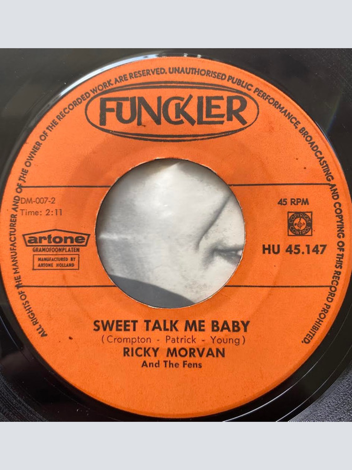 Vinyl / Ricky Morvan And The Fens - Lucille / Sweet Talk Me Baby