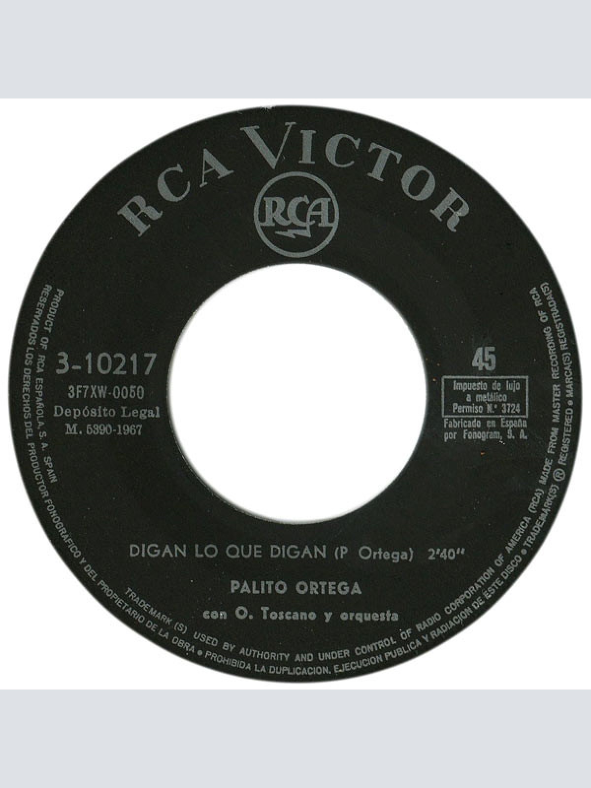 Vinyl / Palito Ortega - La Felicidad