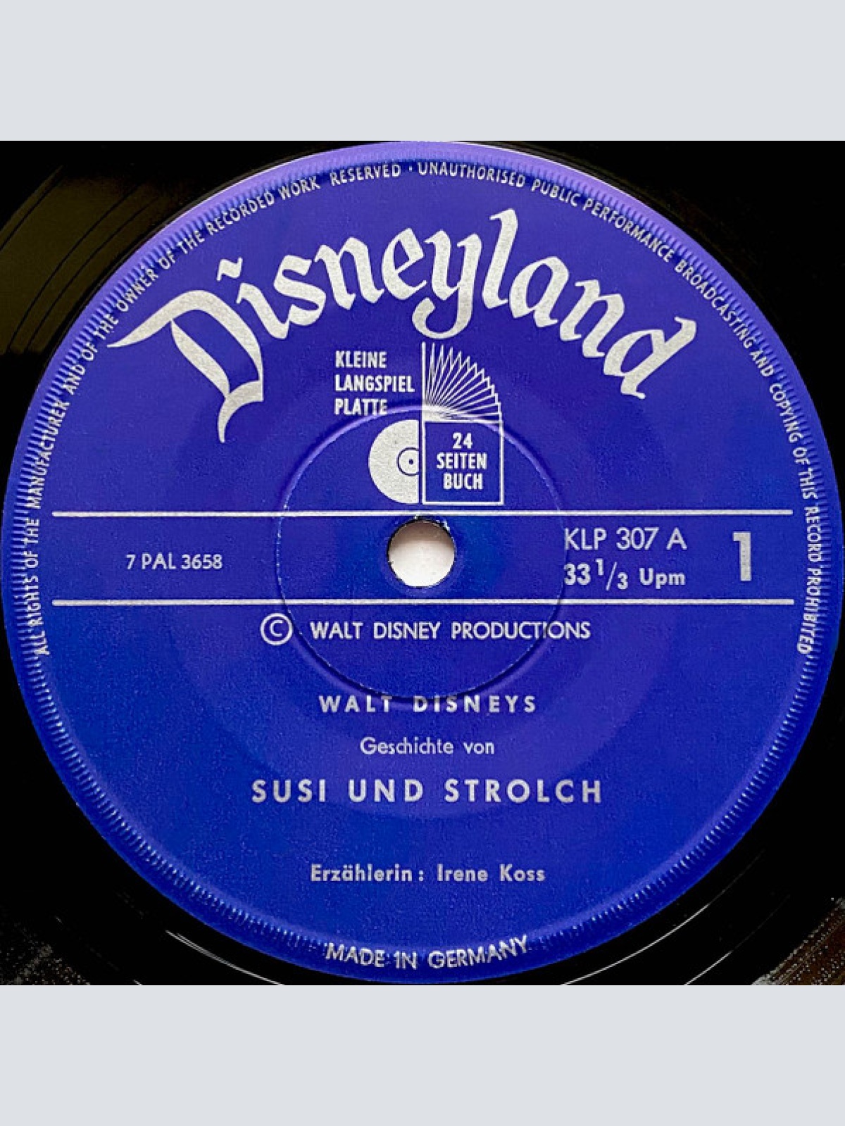 Vinyl / Irene Koss - Susi Und Strolch