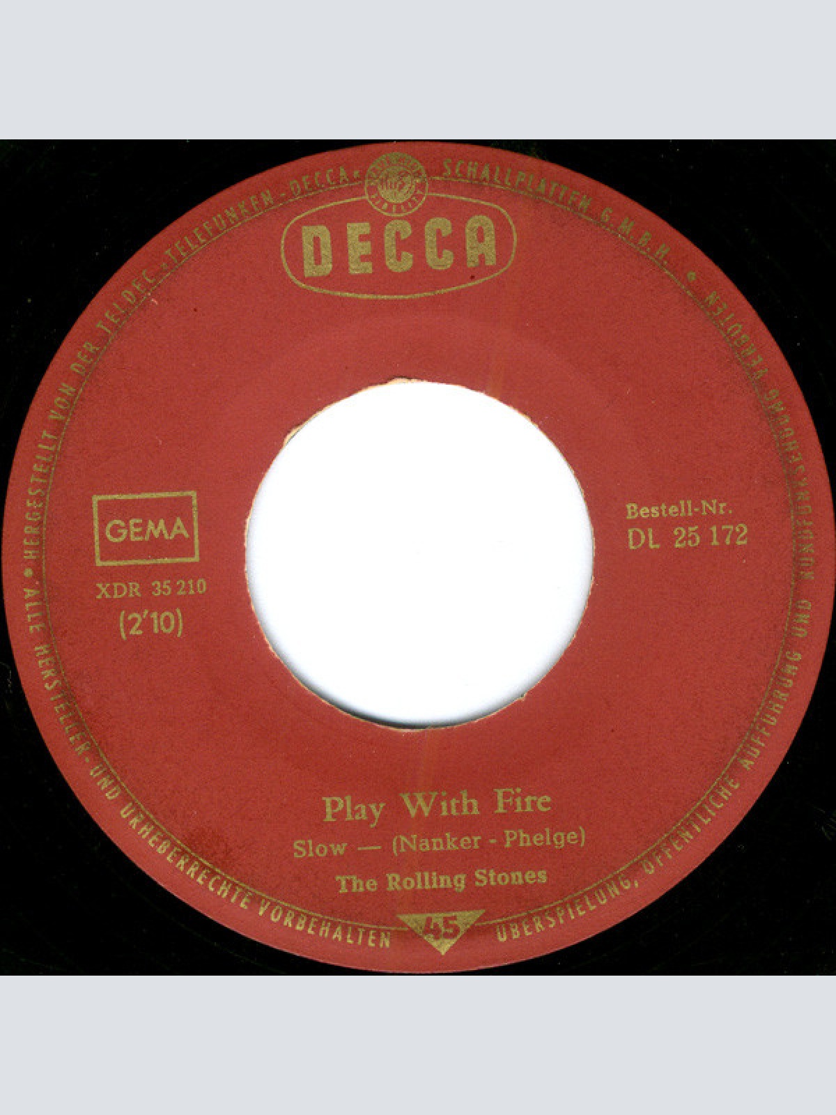 Vinyl / The Rolling Stones - The Last Time / Play With Fire
