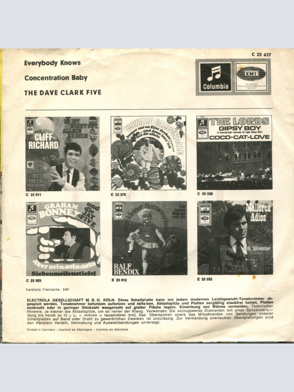 Vinyl / The Dave Clark Five - Everybody Knows