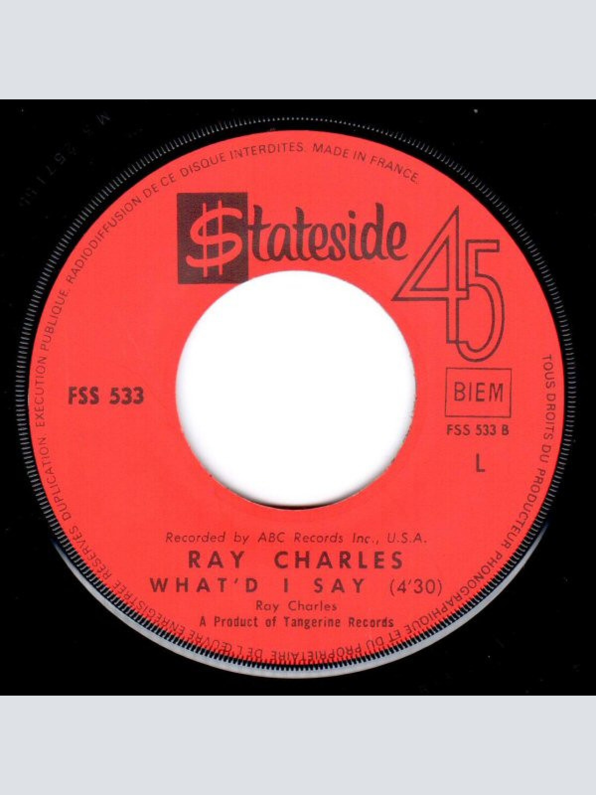 Vinyl / Ray Charles - Georgia On My Mind