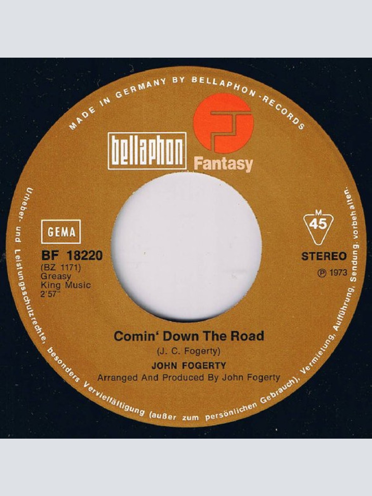 Vinyl / John Fogerty - Comin' Down The Road