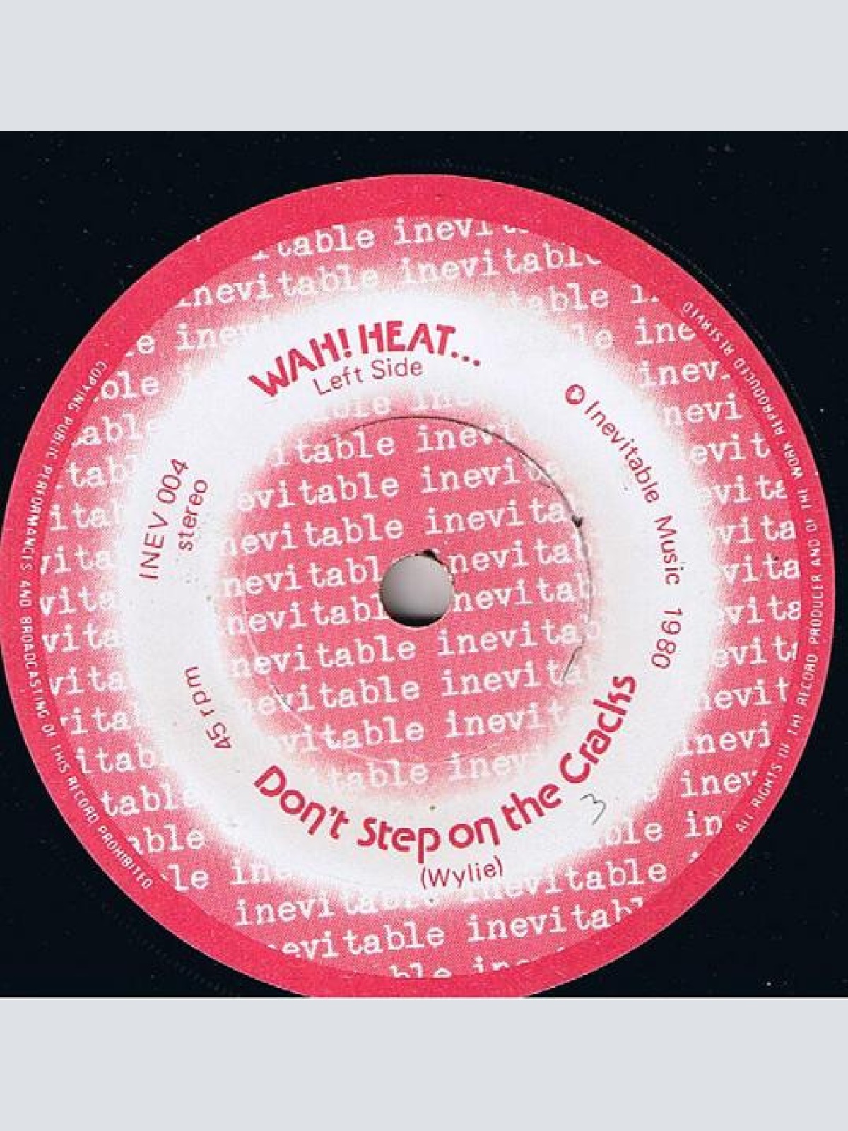 Vinyl / Wah! Heat* - Seven Minutes To Midnight