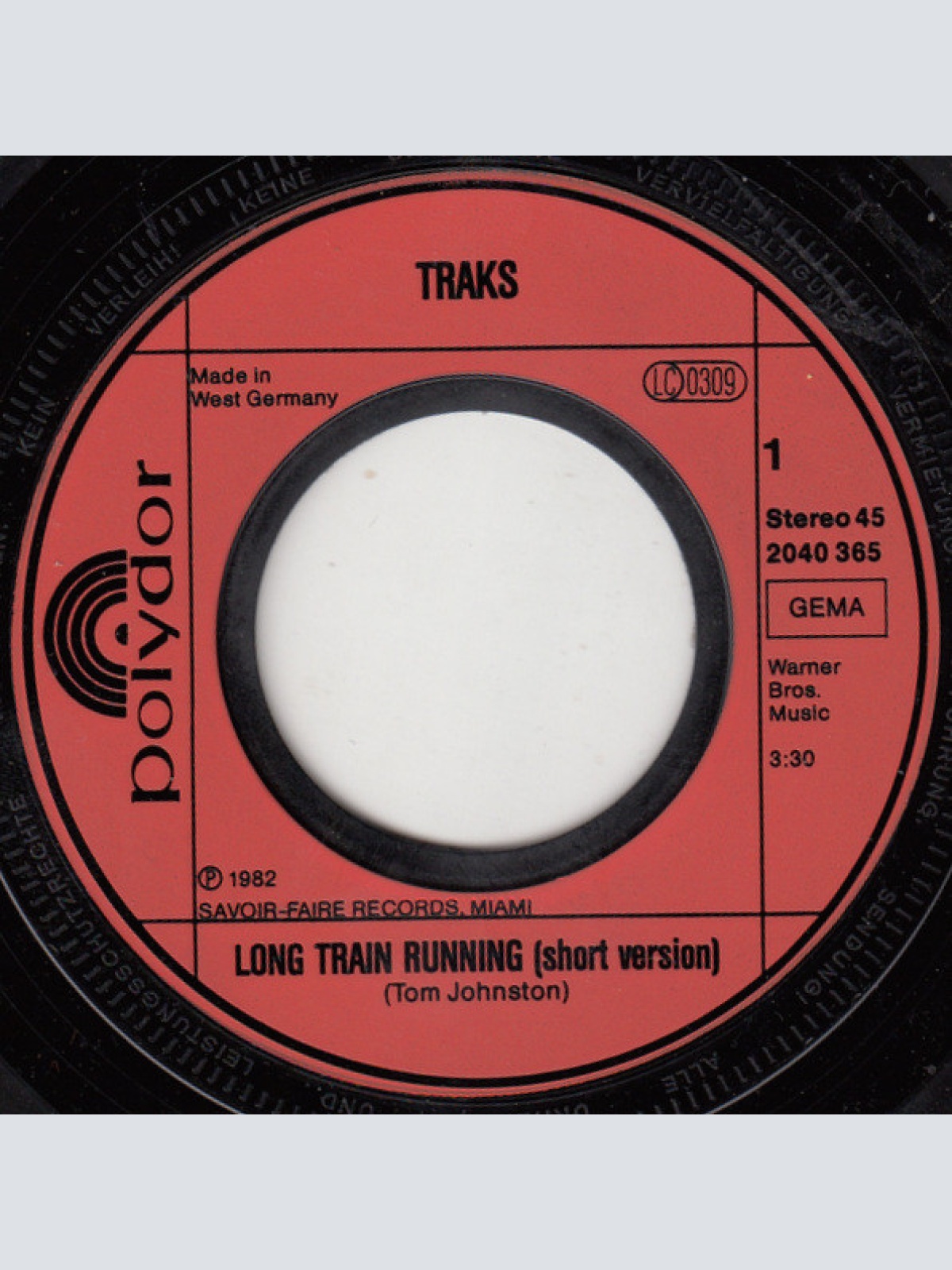 Vinyl / Traks - Long Train Runnin'