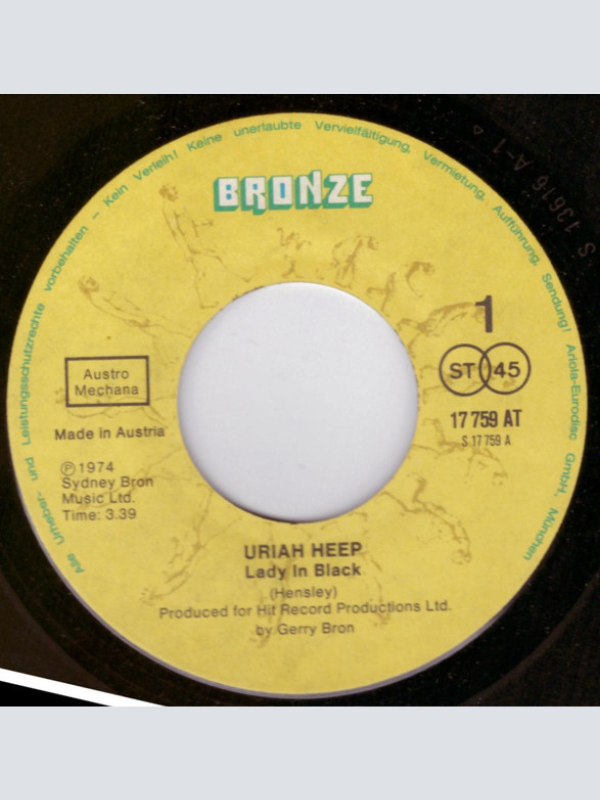 Vinyl / Uriah Heep - Lady In Black