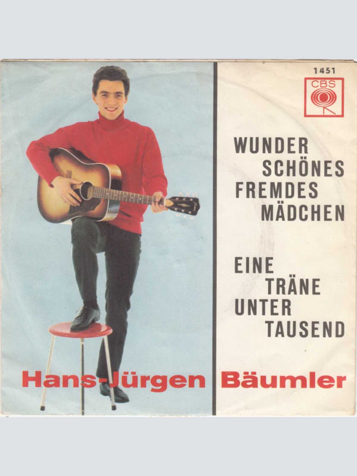Vinyl / Hans-Jürgen Bäumler - Wunderschönes Fremdes Mädchen / Eine Träne Unter Tausend
