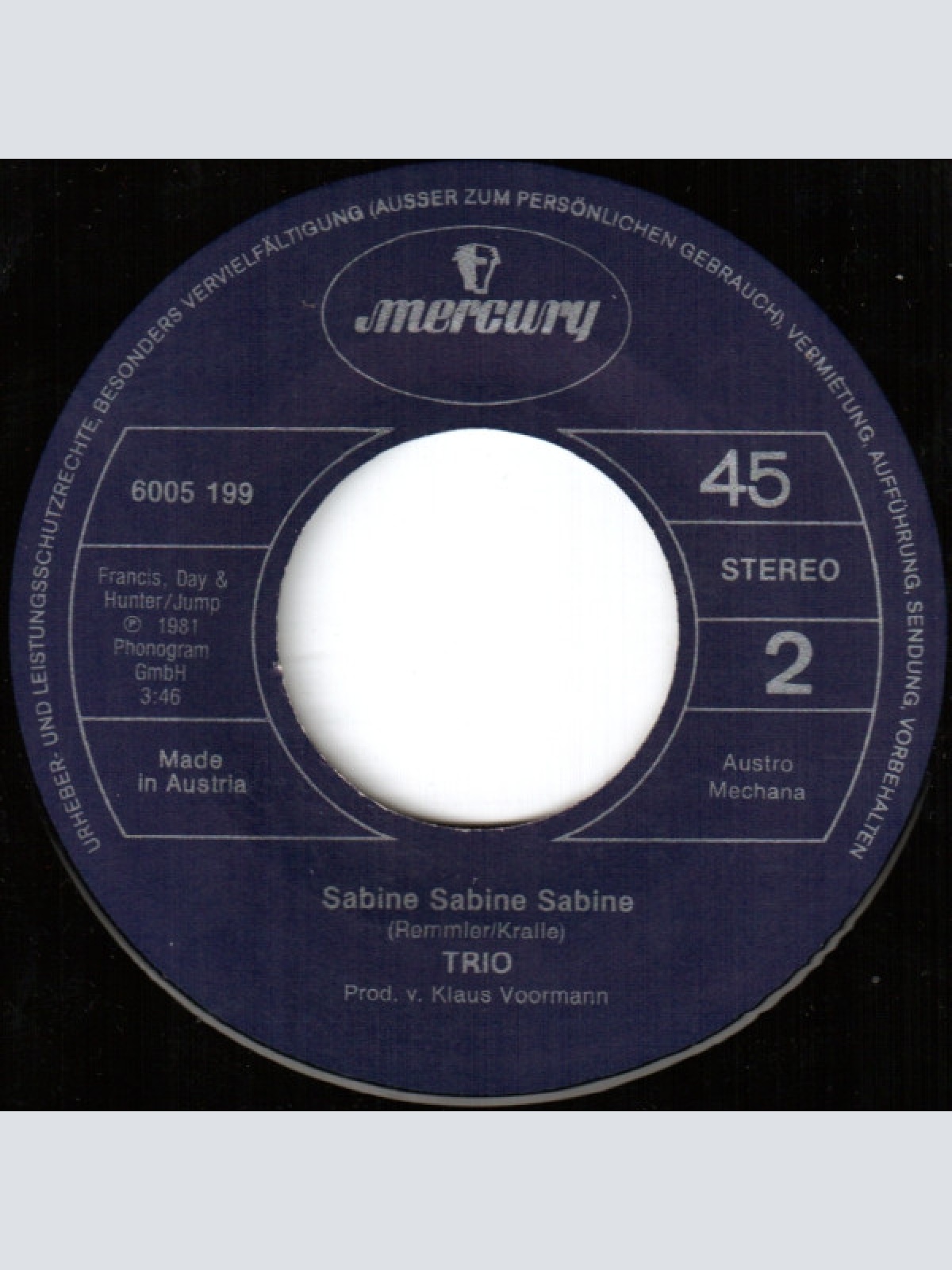 Vinyl / Trio - Da Da Da Ich Lieb Dich Nicht Du Liebst Mich Nicht Aha Aha Aha