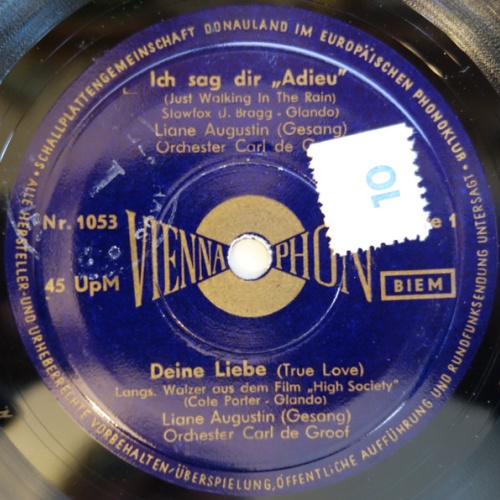 Vinyl / Liane Augustin / Rudi Kreuzberger - Ich Sag Dir "Adieu" / Deine Liebe / Zärtlich Klingt Die Barcarole / Wenn In Napoli Die Ersten Sterne Glühn