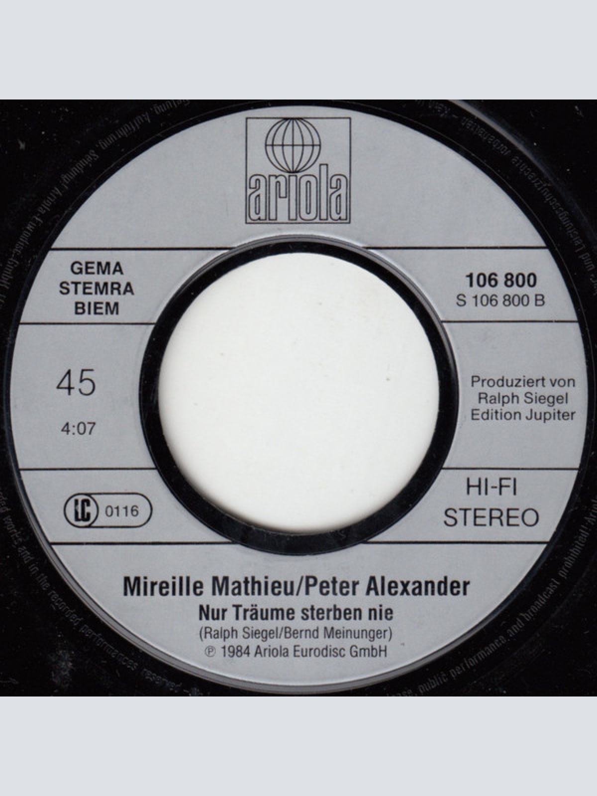 Vinyl / Mireille Mathieu & Peter Alexander - Good-Bye My Love (Verzeih My Love)