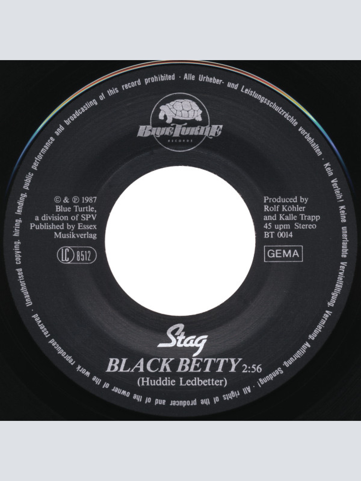 Vinyl / Stag - Black Betty