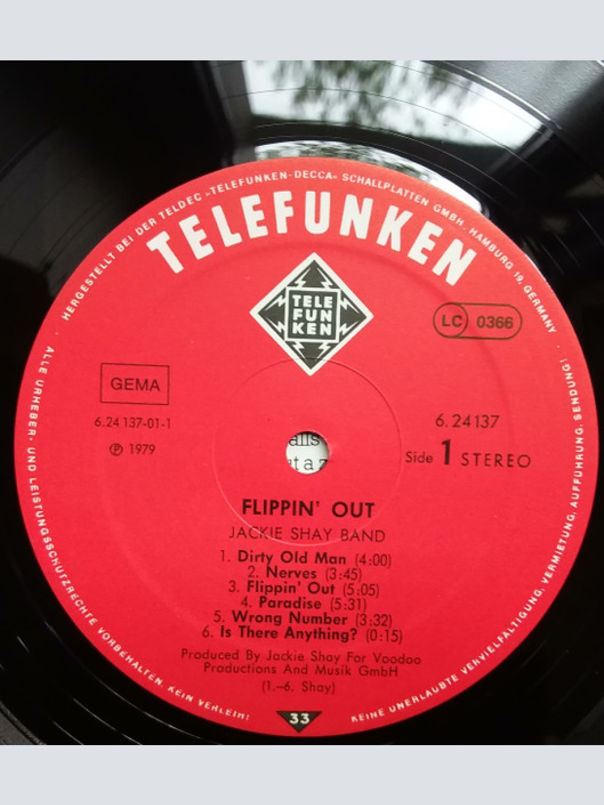 Vinyl / Jackie Shay Band - Flippin´Out