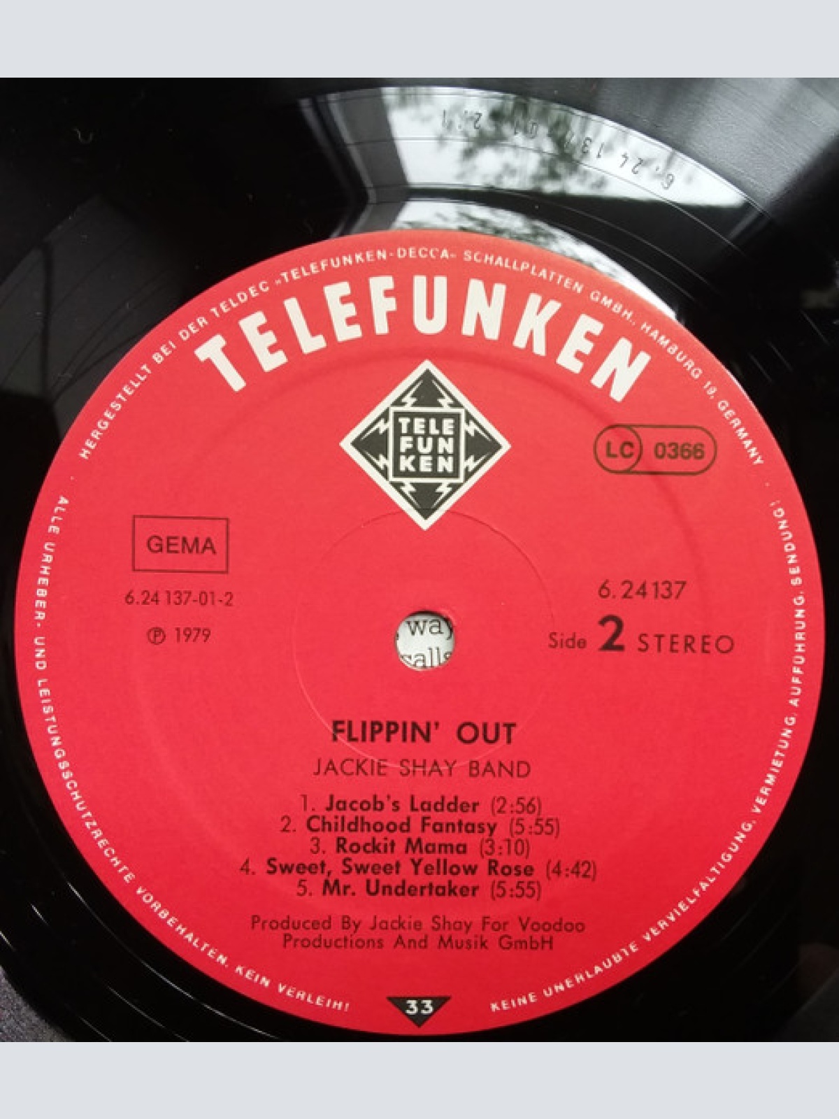 Vinyl / Jackie Shay Band - Flippin´Out