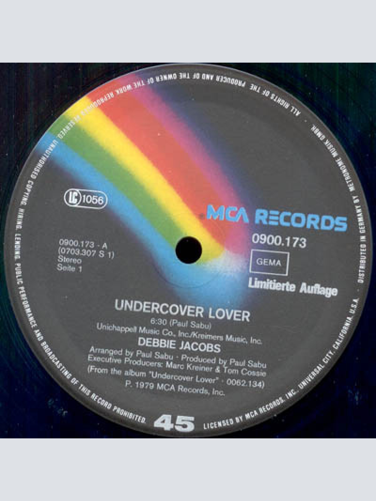 Vinyl / Debbie Jacobs - Undercover Lover (Special Disco-Version) / Think I'm Fallin' In Love
