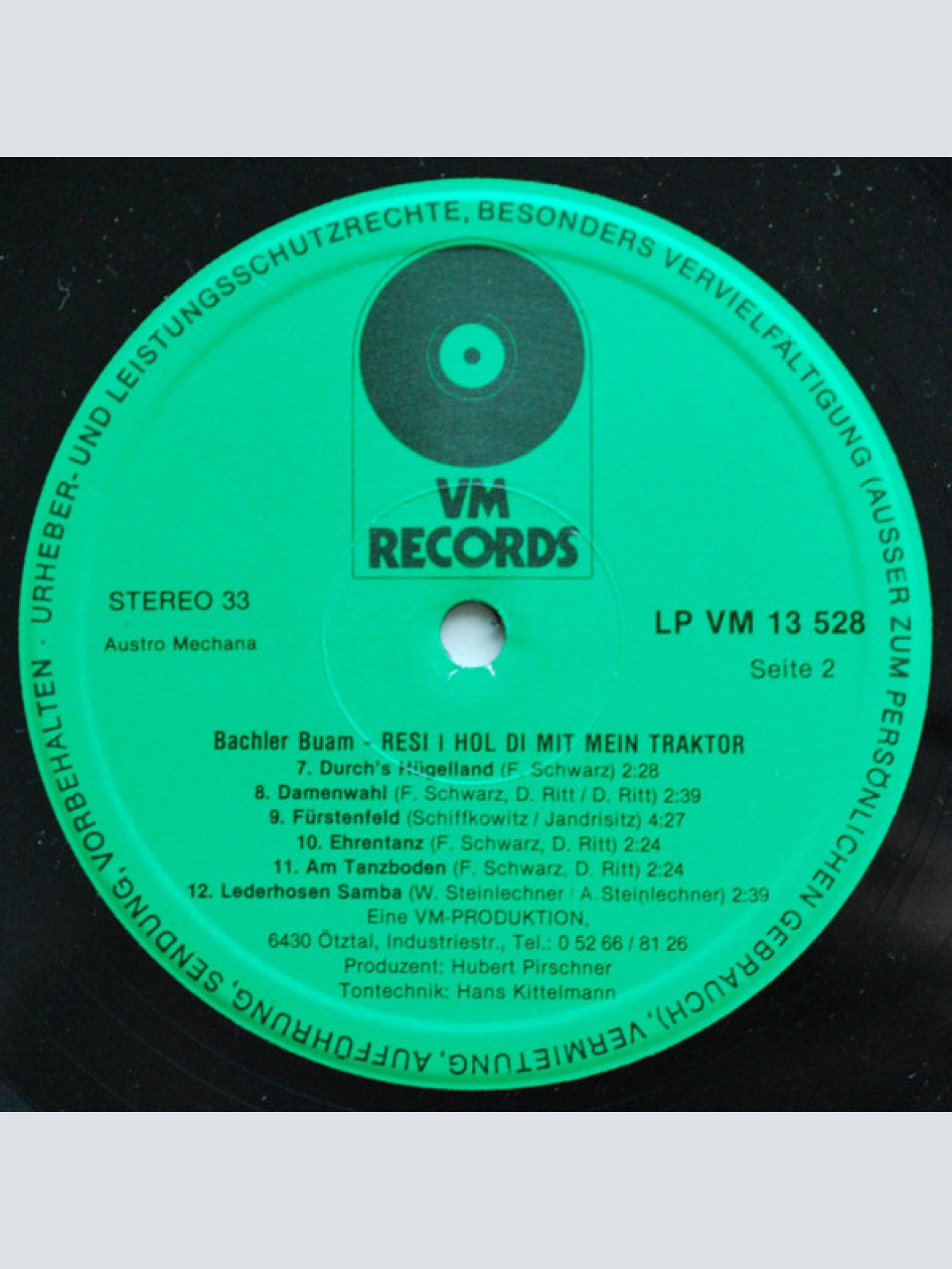 Vinyl / Bachler Buam - Resi I Hol Di Mit Mein Traktor