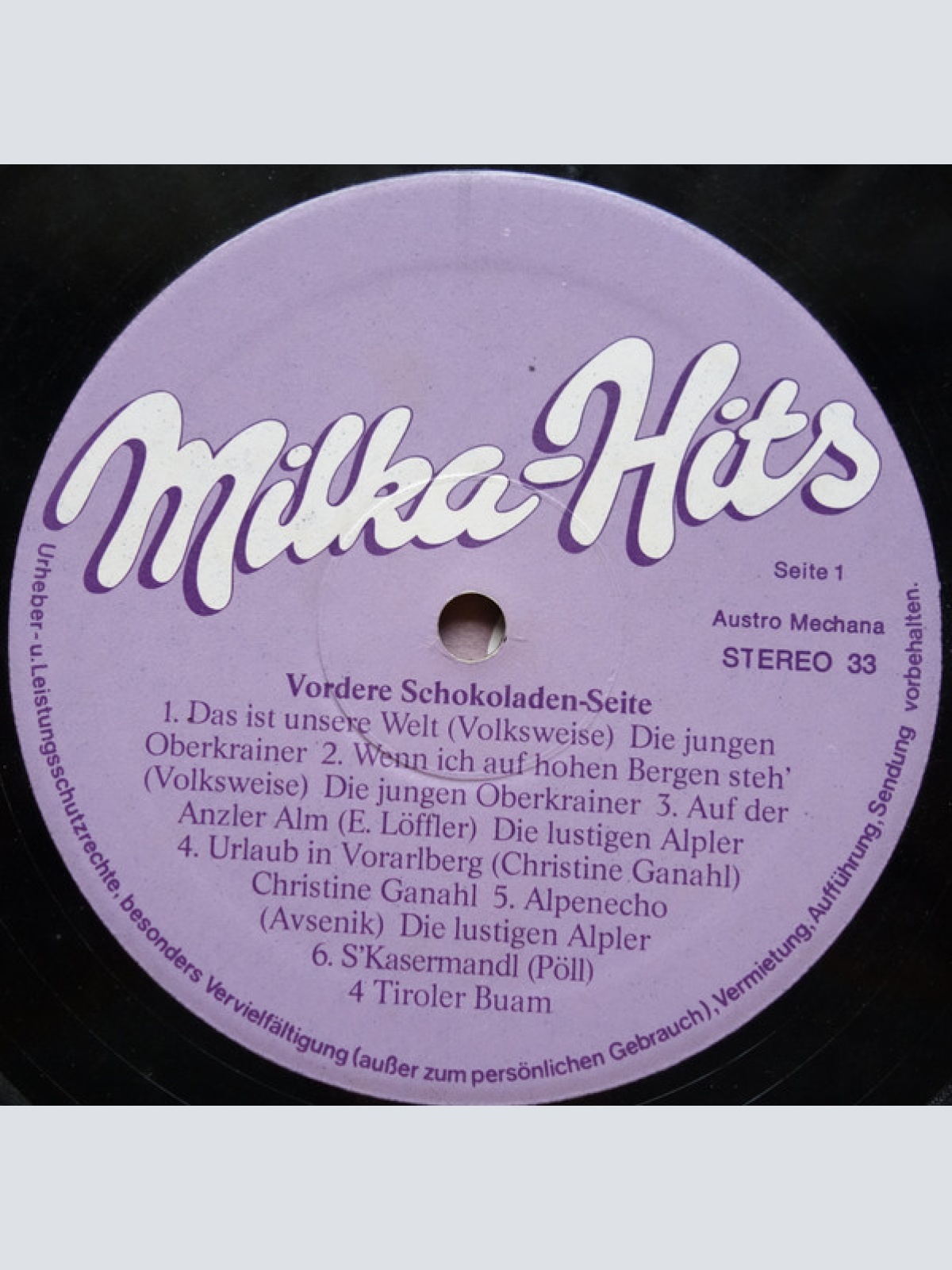 Vinyl / Various - Milka-Hits
