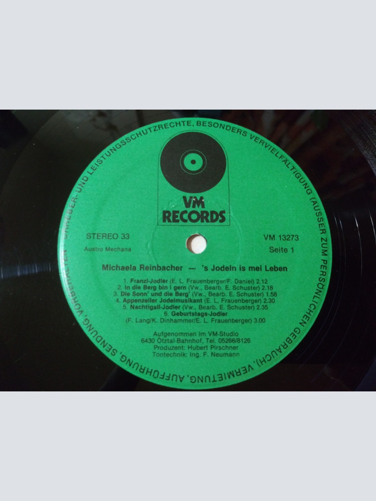 Vinyl / Michaela Reinbacher - S'Jodeln Is Mei Leben