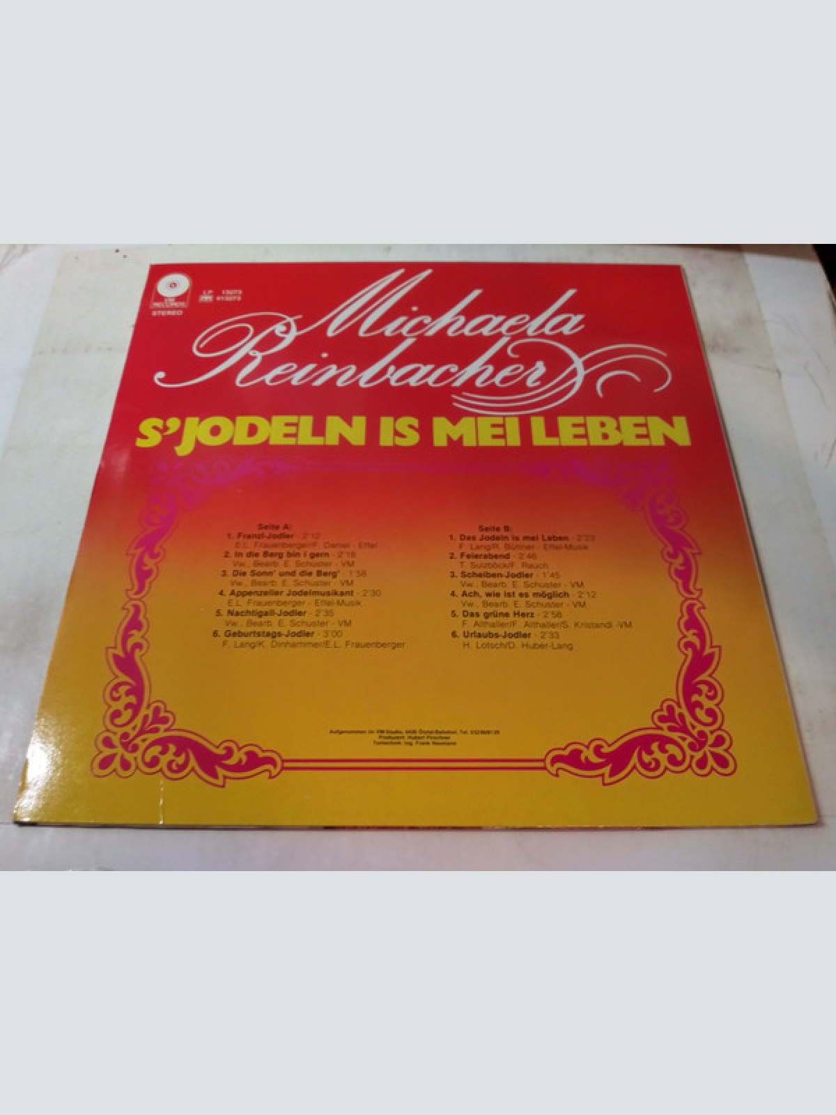 Vinyl / Michaela Reinbacher - S'Jodeln Is Mei Leben