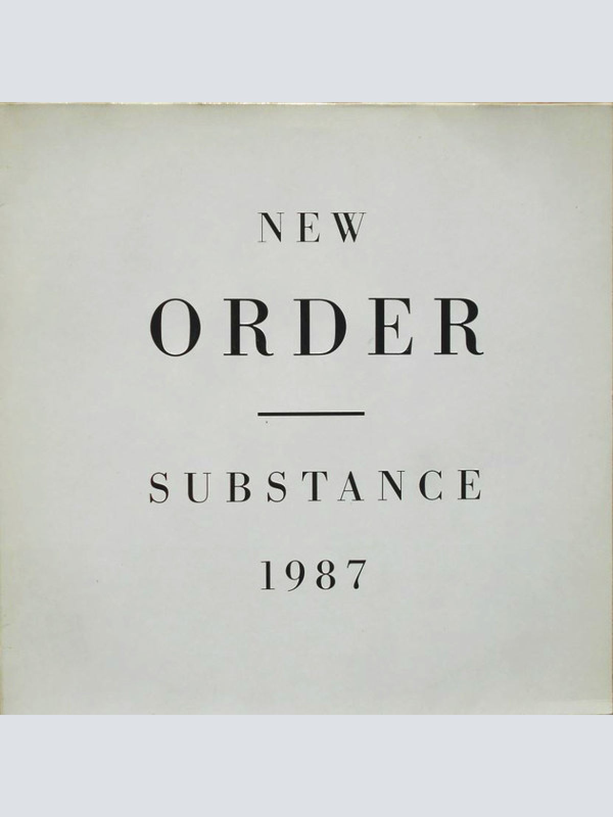 Vinyl / New Order - Substance