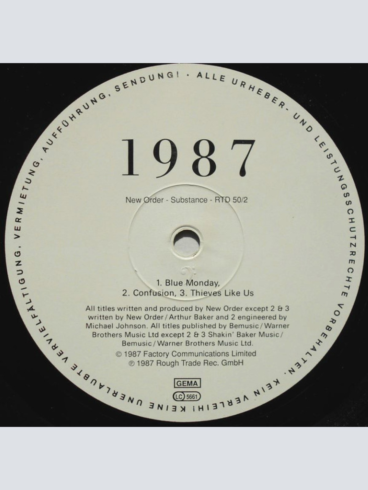 Vinyl / New Order - Substance