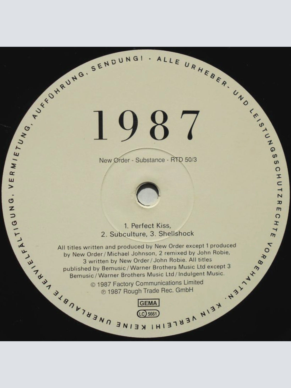 Vinyl / New Order - Substance