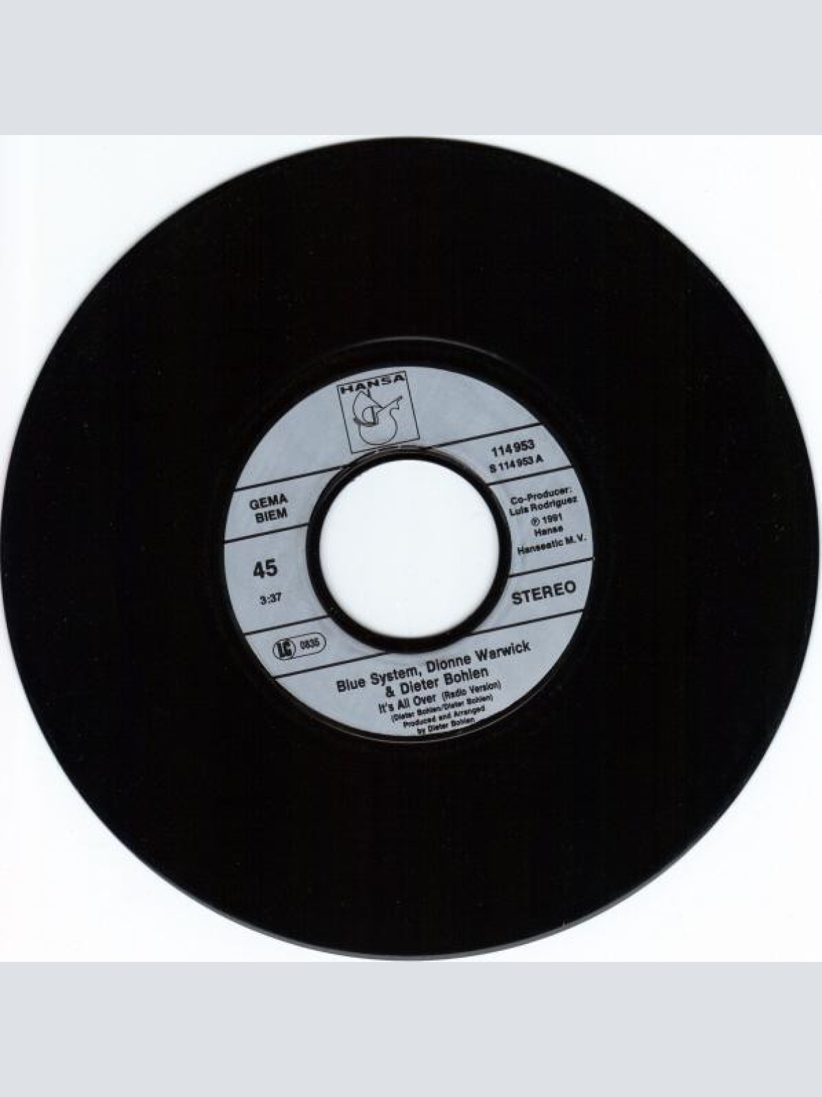 Vinyl / Dionne Warwick & Dieter Bohlen / Blue System - It's All Over